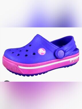 Crocs Crocband Unisex Clogs Child Size   pink and Purple Size 10/11